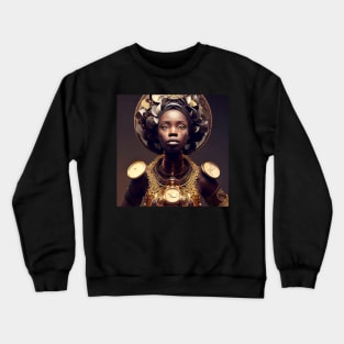 Afro Futuristic Zodiac-Libra Crewneck Sweatshirt